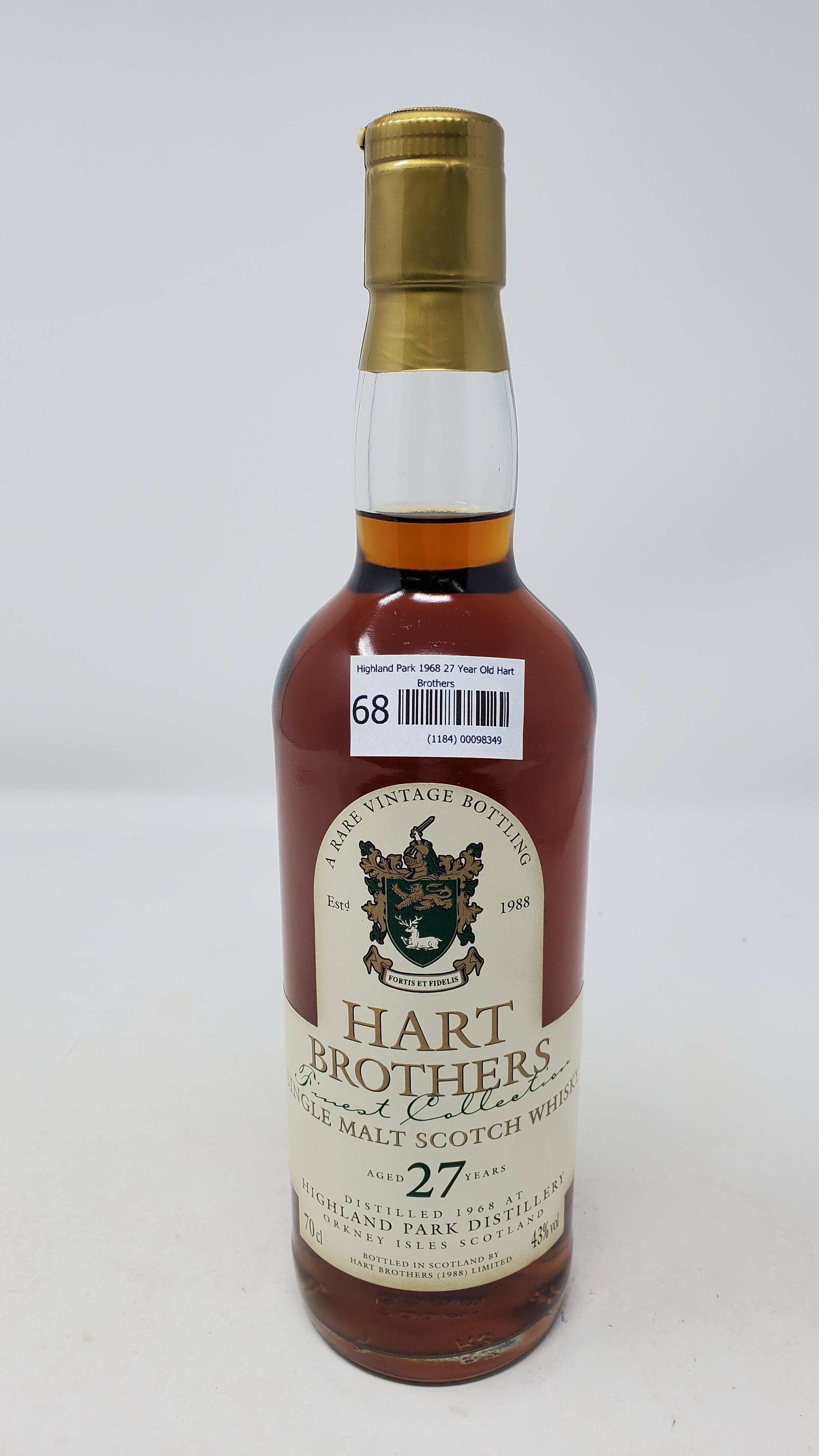 Highland Park 1968 27 Year Old Hart Brothers