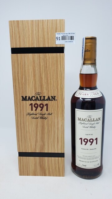 Macallan Fine and Rare 1991 25 Year Old #7021