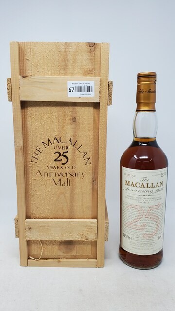 Macallan 1967 25 Year Old Anniversary Malt