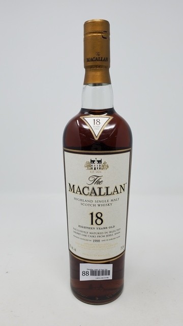 Macallan 1988 18 Year Old