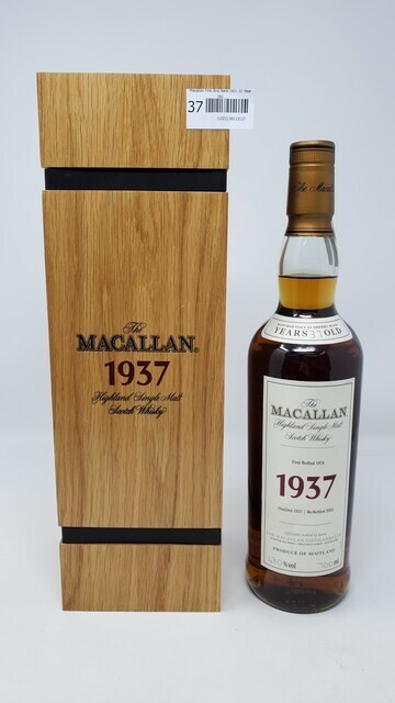 Macallan Fine and Rare 1937 37 Year Old