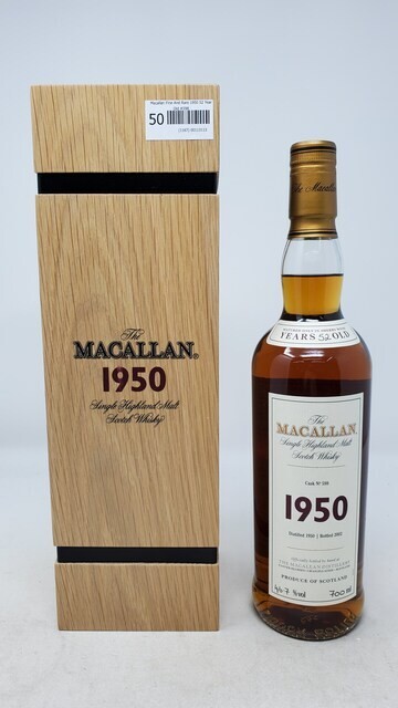 Macallan Fine and Rare 1950 52 Year Old #598