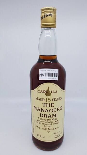 Caol Ila 1990 15 Year Old Manager'S Dram