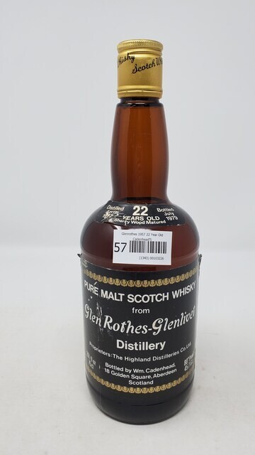 Glenrothes 1957 22 Year Old Cadenhead'S