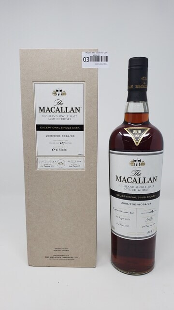 Macallan 2003 Exceptional Cask #9064-03