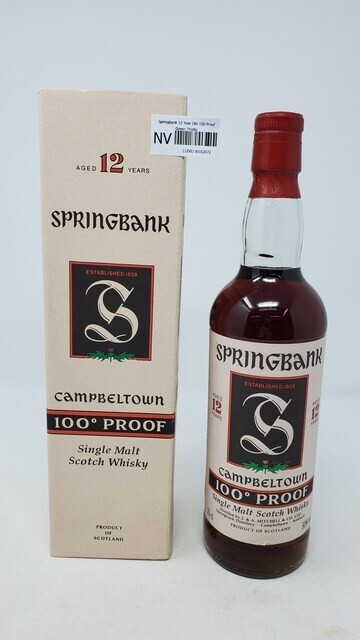 Springbank 12 Year Old 100 Proof Green Thistle