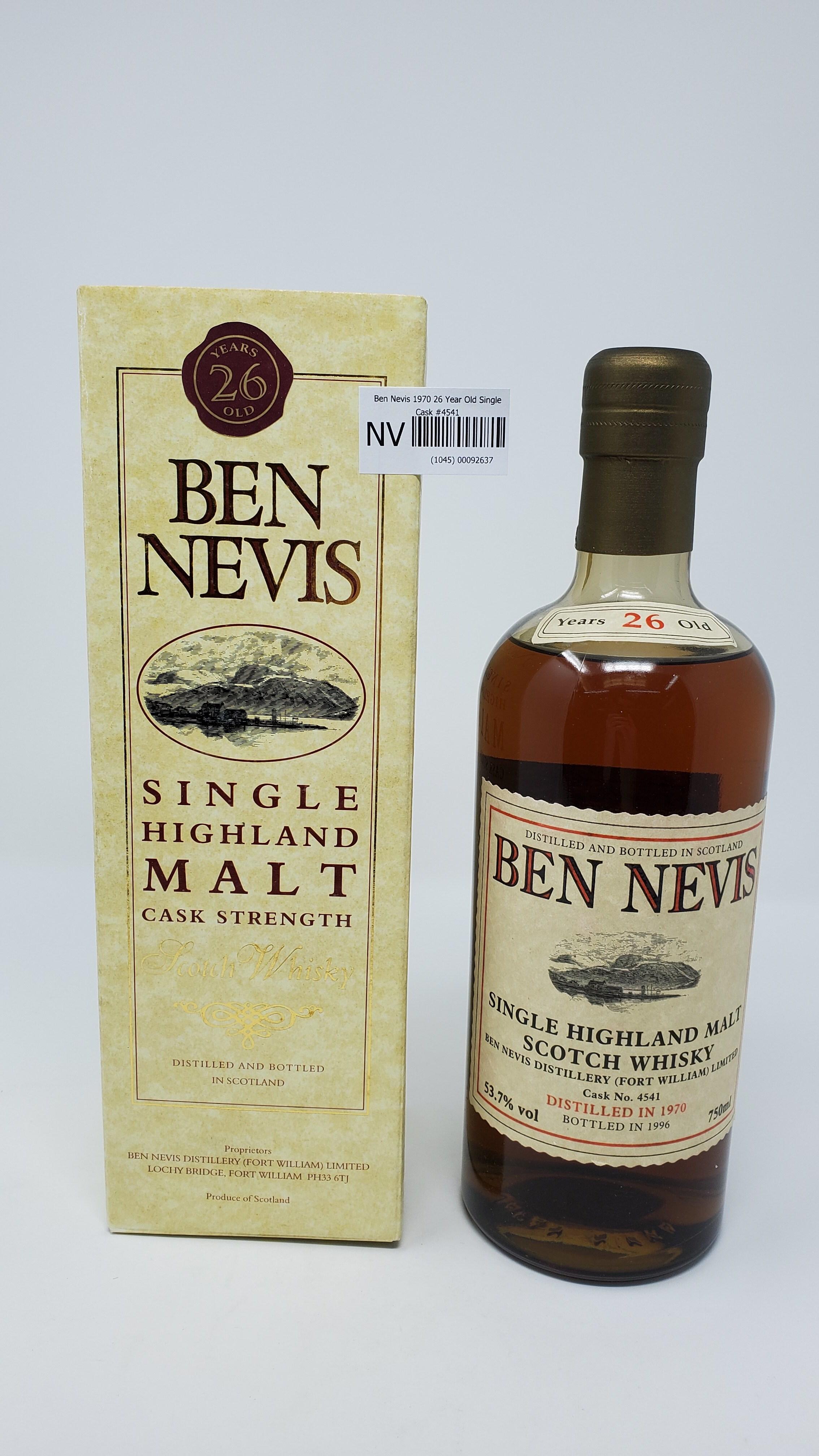 Ben Nevis 1970 26 Year Old Single Cask #4541